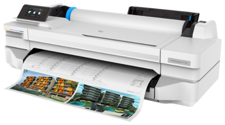 Плоттер HP DesignJet T125 24-in Printer (5ZY57A), купить в Краснодаре