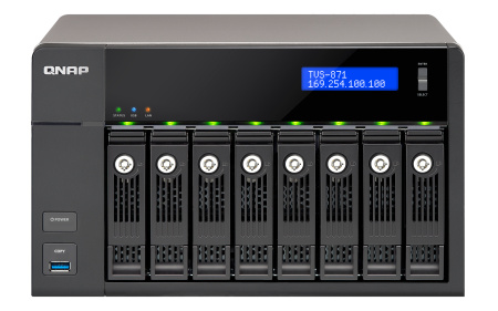 Сетевое хранилище QNAP TVS-871-i3-4G, купить в Краснодаре