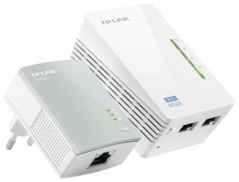 Комплект адаптеров TP-LINK TL-WPA4220KIT Wireless Powerline 802.11n/300 Mbps, купить в Краснодаре