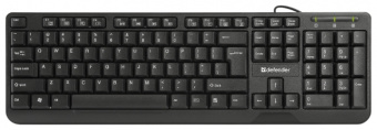 Клавиатура Defender OfficeMate HM-710 RU,черный,полноразмерная USB, купить в Краснодаре