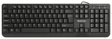 Клавиатура Defender OfficeMate HM-710 RU,черный,полноразмерная USB, купить в Краснодаре
