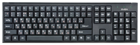 Клавиатура SVEN Standard 303 USB чёрная, купить в Краснодаре