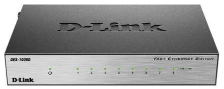 Коммутатор D-Link DES-1008D/L2B, купить в Краснодаре