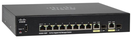 Коммутатор Cisco SG350-10P, купить в Краснодаре