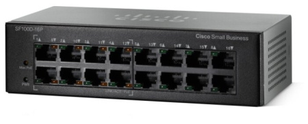 Коммутатор Cisco SF110D-16HP-EU, купить в Краснодаре