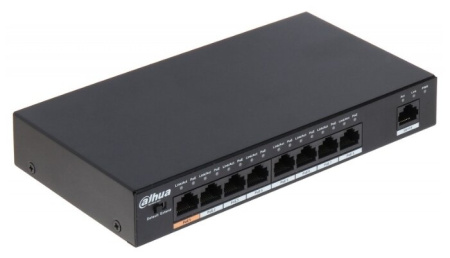 Коммутатор Dahua DH-PFS3009-8ET-96 8x100Mb 8PoE неуправляемый, купить в Краснодаре