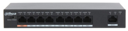 Коммутатор Dahua DH-PFS3009-8ET-96 8x100Mb 8PoE неуправляемый, купить в Краснодаре