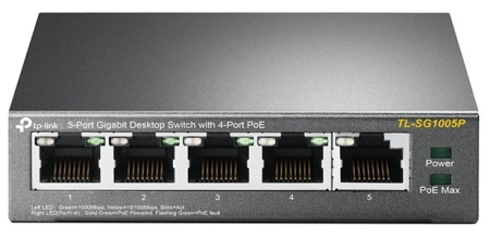Коммутатор TP-Link TL-SG1005P, купить в Краснодаре