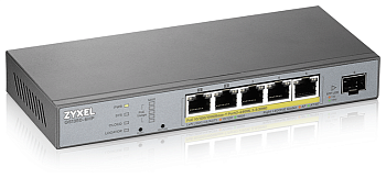 Коммутатор Zyxel GS1350-6HP L2 PoE +