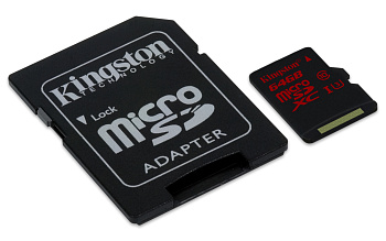 Карта памяти MicroSDXC Kingston SDCA3/64GB