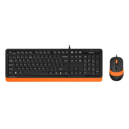Клавиатура + мышь A4Tech Fstyler F1010 клав:черный A4Tech F1010 ORANGE, купить в Краснодаре