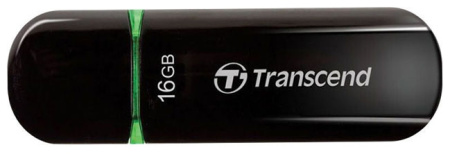 Флешка 16GB Transcend JetFlash 600 USB 2.0 Черный/Зеленый, купить в Краснодаре