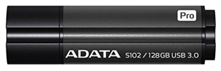 Флешка 128GB A-DATA S102 PRO USB 3.0 Серый алюминий (Read 600X), купить в Краснодаре