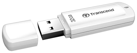 Флешка 32GB Transcend JetFlash 370 USB 2.0 Белый, купить в Краснодаре