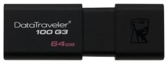 Флешка 64GB Kingston DataTraveler Traveler 100 G3 USB 3.0 черный, купить в Краснодаре