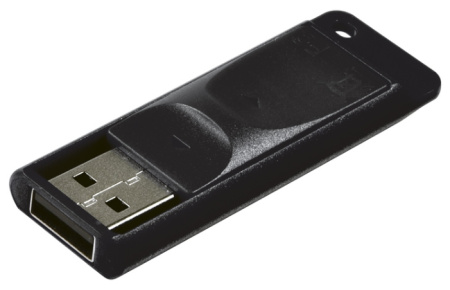 Флешка 8GB Verbatim Slider USB 2.0 Черный, купить в Краснодаре