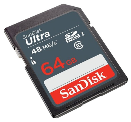 Карта памяти SDXC SanDisk SDSDUNB-064G-GN3IN, купить в Краснодаре