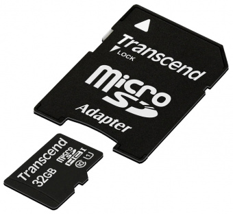 Карта памяти MicroSDHC Transcend TS32GUSDU1, купить в Краснодаре