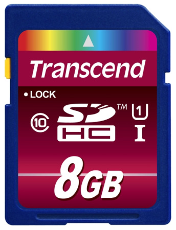Карта памяти SDHC Transcend TS8GSDHC10U1, купить в Краснодаре