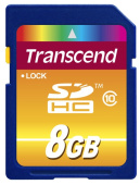 Карта памяти SDHC Transcend TS8GSDHC10, купить в Краснодаре