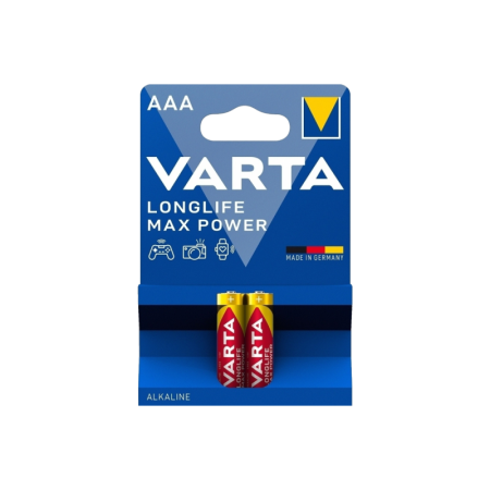 Батарейка AAA Батарейка Varta LONGLIFE MAX POWER (MAX TECH) LR03 AAA BL2 Alkaline 1.5V (4703) (2/20/100) (04703101412), купить в Краснодаре