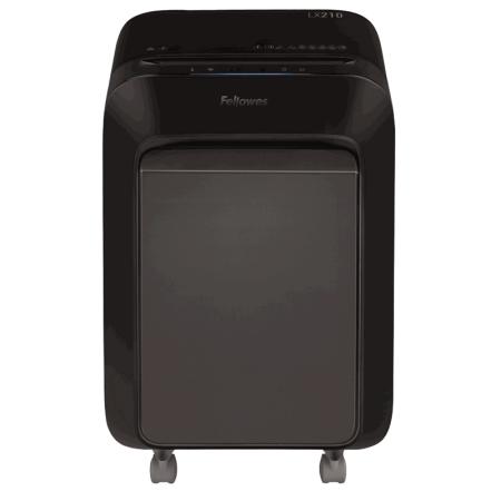 Шредер Fellowes® Powershred® LX210, черный, DIN P-4, 4х12 мм, 16 лст., 23 лтр, Jam Proof™, SafeSense, шт Fellowes LX210 (FS-55025), купить в Краснодаре