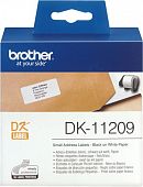 Малые адресные наклейки Brother DK11209, 29x62 мм (800шт)