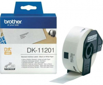 Стандартные адресные наклейки Brother DK11201, 29x90 мм (400шт), купить в Краснодаре