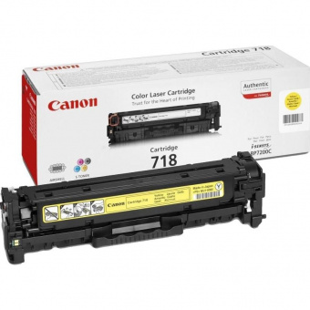 Тонер-картридж 718 Y желтый Canon LBP 72../76../MF 83../85.. (2900 стр.), купить в Краснодаре