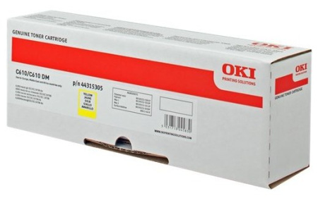 Tонер-картридж желтый OKI C610, купить в Краснодаре