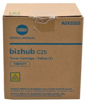 Тонер-картридж Minolta Bizhub C25 type TNP-27Y желтый 6000стр., купить в Краснодаре