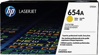 Тонер-картридж HP 654A желтый LaserJet, купить в Краснодаре