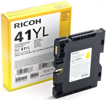 Картридж гелевого принтера GC41YL желтый Ricoh Aficio SG2100N/3110DN/DNw (600стр), купить в Краснодаре