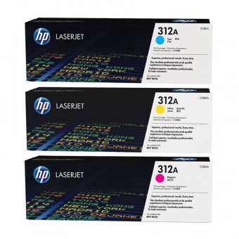 Тонер-картридж набор из 3 шт HP 312A CYM Tri-Pack LJ, купить в Краснодаре