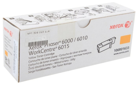 Тонер-картридж Xerox Phaser 6000/6010N/ WC6015 1000 стр. Yellow, купить в Краснодаре