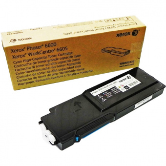 Тонер-картридж Xerox Phaser 6600, 6000 стр. голубой, купить в Краснодаре