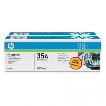 Картридж черный HP 35A (двойной) LaserJet P1005/P1006 (2x1500 стр.), купить в Краснодаре