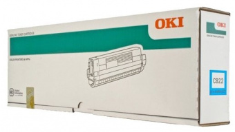 Тонер-картридж голубой Xerox (7,3К) OKI C822, купить в Краснодаре