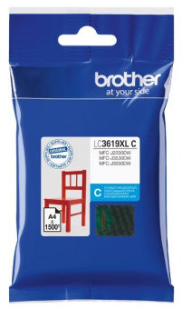 Картридж Brother LC-3619XLC для MFCJ3530/3930 голубой (1500стр), купить в Краснодаре