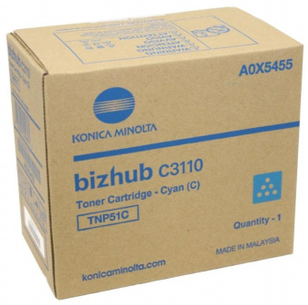 Тонер-картридж голубой TNP-51C Konica-Minolta bizhub C3110, купить в Краснодаре