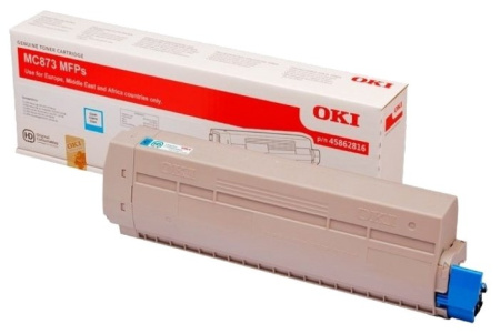 Tонер-картридж голубой OKI MC873, купить в Краснодаре