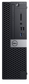 Компьютер Dell OptiPlex 7070 Dell Optiplex 7070 SFF Intel Core i7 9700(3Ghz)/8192Mb/256SSDGb/DVDrw/UHD 630/war 3y/black/Linux/TPM (7070-2011)