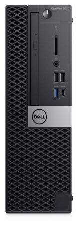 Компьютер Dell OptiPlex 7070 Dell Optiplex 7070 SFF Intel Core i7 9700(3Ghz)/8192Mb/256SSDGb/DVDrw/UHD 630/war 3y/black/Linux/TPM (7070-2011), купить в Краснодаре