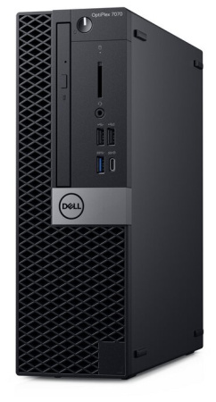 Компьютер Dell OptiPlex 7070 Dell Optiplex 7070 SFF Intel Core i7 9700(3Ghz)/8192Mb/256SSDGb/DVDrw/UHD 630/war 3y/black/Linux/TPM (7070-2011), купить в Краснодаре