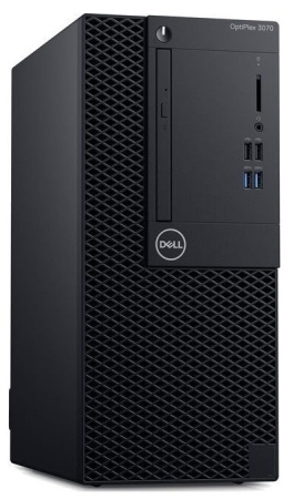 Компьютер Dell OptiPlex 3070 Dell Optiplex 3070 MT Intel Core i3 9100(3.6Ghz)/8192Mb/1000Gb/DVDrw/Int:Intel UHD Graphics 630/war 1y/7.93kg/black/W10Pro (3070-5505), купить в Краснодаре