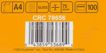 Пленка для ламинирования Fellowes 75мкм A4 (100шт) 216х303мм Lamirel (LA-78656) LA-78656, купить в Краснодаре