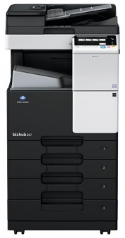 Аппарат монохромный Konica-Minolta bizhub 227 (МФУ) (необходимо добавить крышку/автоподатчик и тонер), купить в Краснодаре