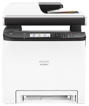 Аппарат Ricoh LE M С250FW, A4, цветной, 256Мб, 25стр/мин, дуплекс, факс, SPDF50, PCL, PS3, LAN, WiFi, старт.картр.(1000стр), самозапуск, купить в Краснодаре