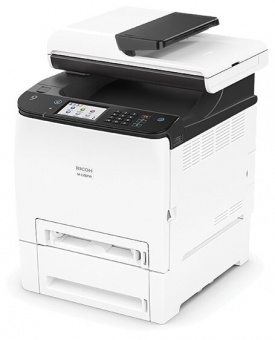 Аппарат Ricoh LE M С250FW, A4, цветной, 256Мб, 25стр/мин, дуплекс, факс, SPDF50, PCL, PS3, LAN, WiFi, старт.картр.(1000стр), самозапуск, купить в Краснодаре