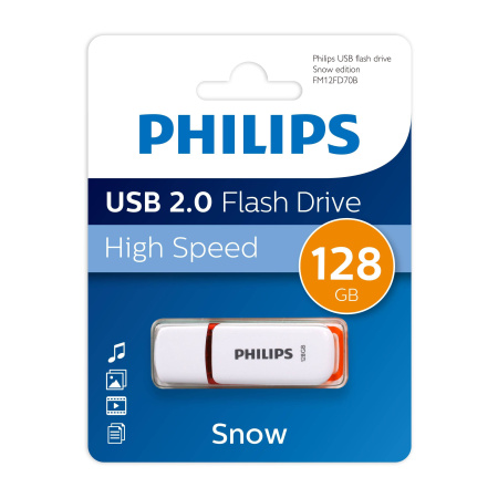 Флеш накопитель 128GB PHILIPS SNOW2.0 128GB, USB 2.0, купить в Краснодаре